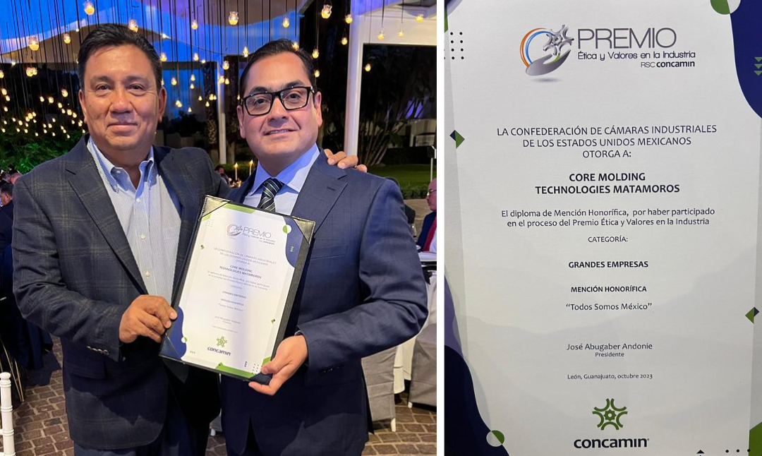 2023 Ethics in Business Award for CMT Mexico Operations; Mexican Ethical Practices